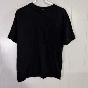 ASOS T-Shirt Mens M Black Solid Crew Neck Short Sleeve Cotton Basic Tee